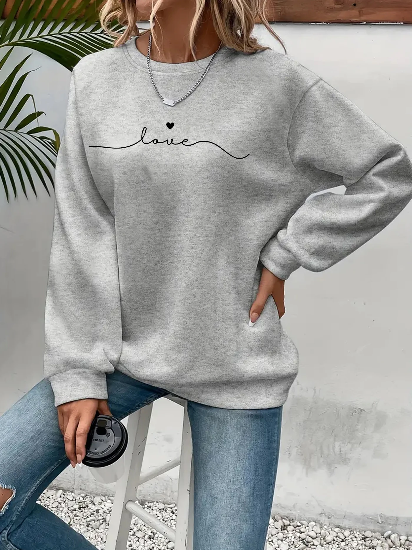 lines print sweatshirt, crew neck casual sweatshirt for winter & fall, women's clothing.
lines print sweatshirt, crew neck casual sweatshirt for winter & fall, women's clothing.