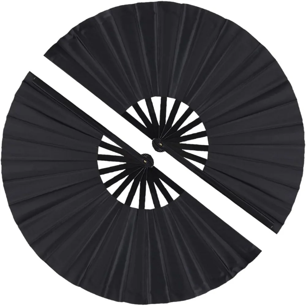 Large Foldable Nylon Cloth Retro Hand Fan for Tai Chi Dance Festival Gift Decor Black
Large Foldable Nylon Cloth Retro Hand Fan for Tai Chi Dance Festival Gift Decor Black