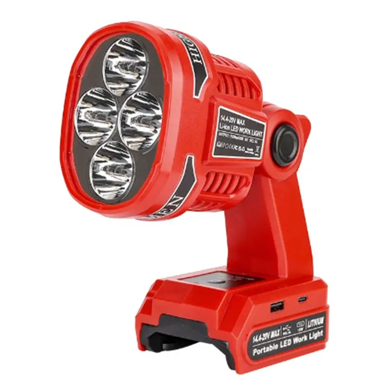 AEE2-For 14.4-20V Lithium Batteries LED Work Light Jobsite Light Cordless Handheld Spotlight
AEE2-For 14.4-20V Lithium Batteries LED Work Light Jobsite Light Cordless Handheld Spotlight