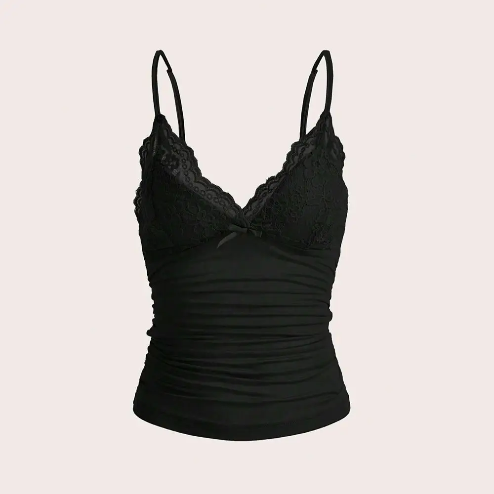 Lace Lace V-neck Halter Fashion Sexy Punk V-neck Tank Top Ruched Sexy Halter Tank Top
Lace Lace V-neck Halter Fashion Sexy Punk V-neck Tank Top Ruched Sexy Halter Tank Top