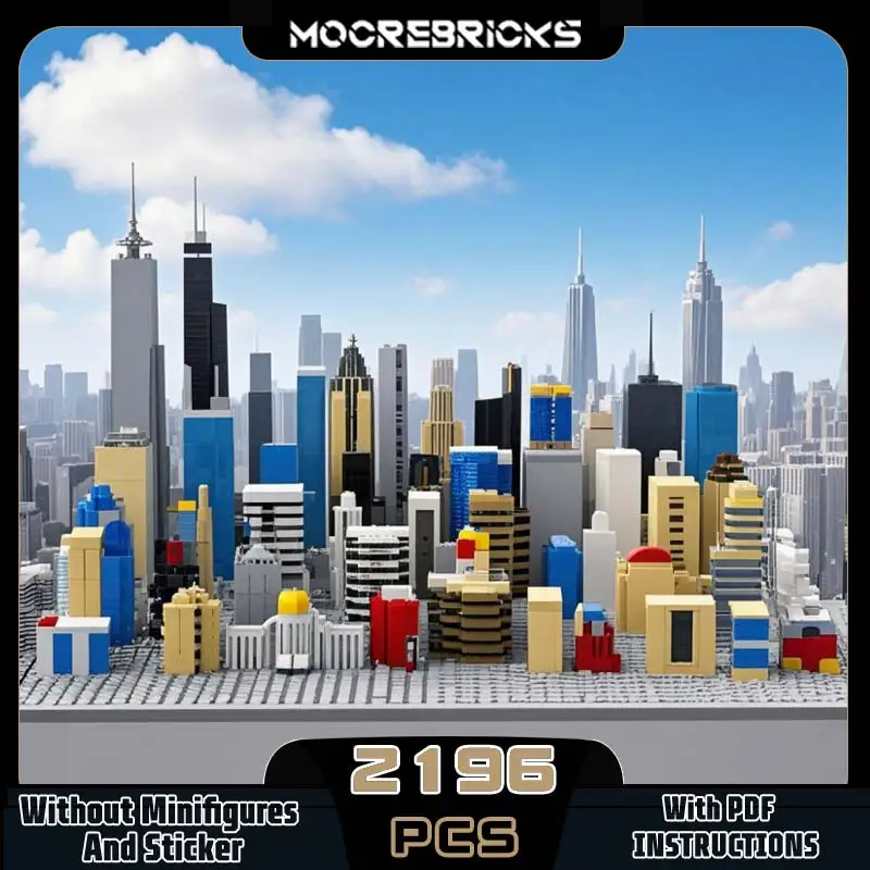 MOC-76504 Famous City Street View Mini 50 Architecture Complex Modular Edifice Technology Building Blocks DIY Model Brick Toys
MOC-76504 Famous City Street View Mini 50 Architecture Complex Modular Edifice Technology Building Blocks DIY Model Brick Toys