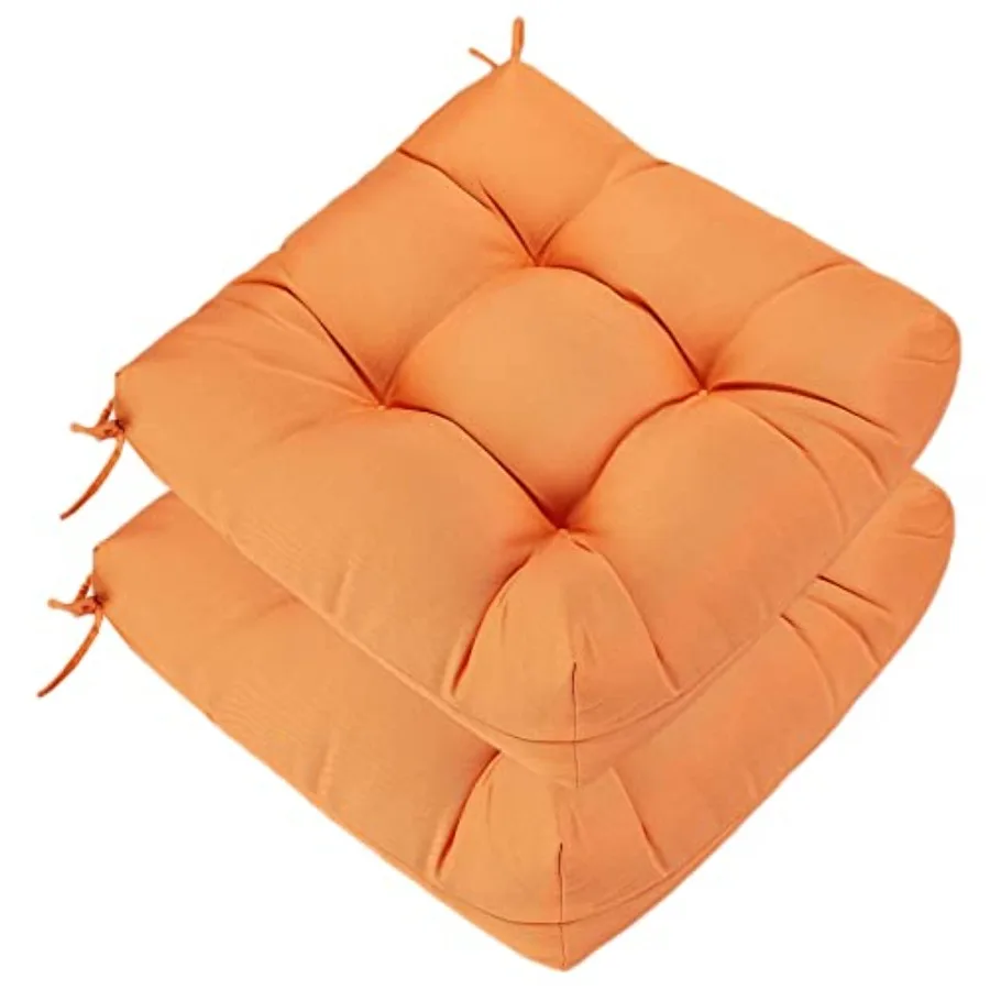 Outdoor Chair Cushions, Pack of 2 Patio Seat/Back Cushions 19" x 19" with Ties for Patio Furniture Chairs Home Garden Decoratio
Outdoor Chair Cushions, Pack of 2 Patio Seat/Back Cushions 19" x 19" with Ties for Patio Furniture Chairs Home Garden Decoratio