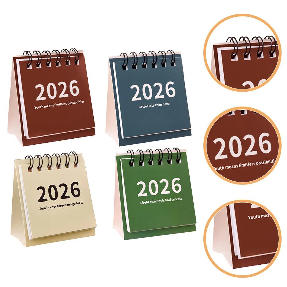 4Pcs 2026 Mini Desktop Calendar Flip Design Small Space Friendly Lightweight Vivid Color Daily Organizer Aesthetic Desk Calendar
4Pcs 2026 Mini Desktop Calendar Flip Design Small Space Friendly Lightweight Vivid Color Daily Organizer Aesthetic Desk Calendar