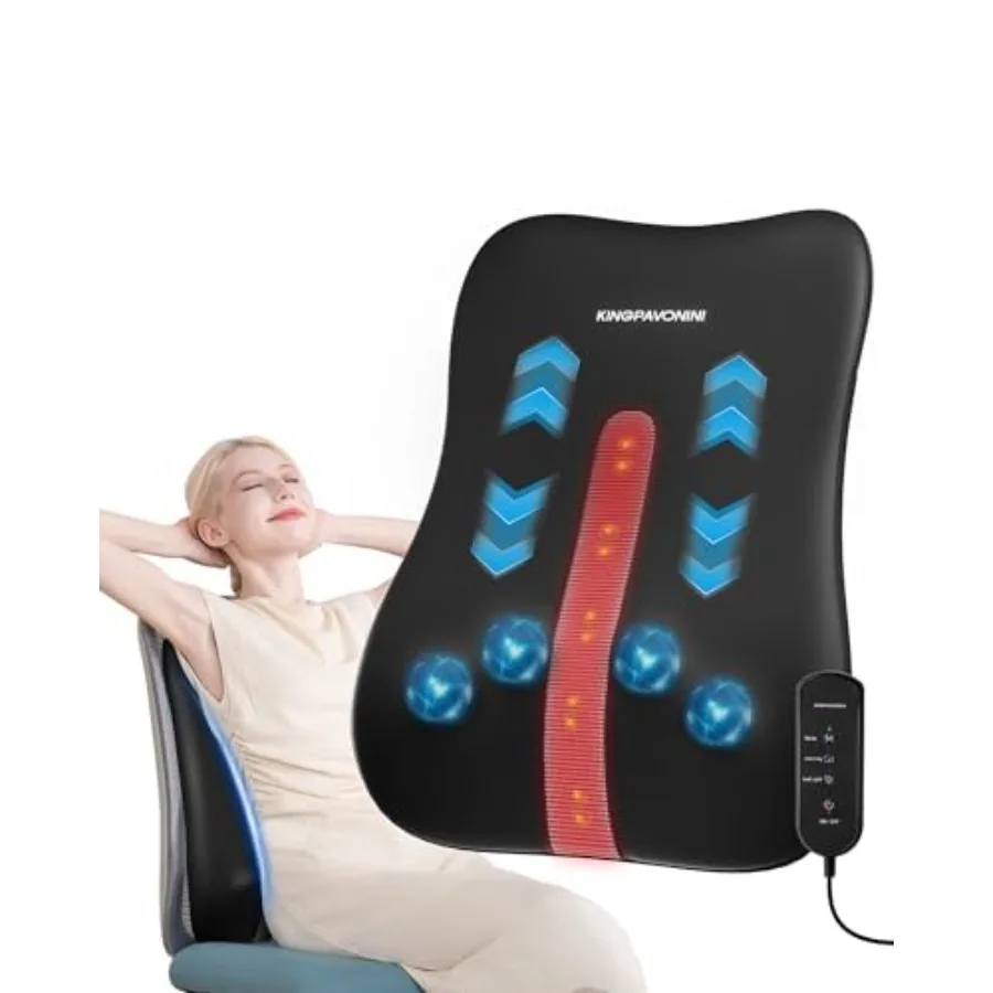 Ultra-Slim Shiatsu Back Massager with Cushion Layer for Pain Relief Deep Tissue Up-Down Rolling Lower Back Massage for Chair Ho
Ultra-Slim Shiatsu Back Massager with Cushion Layer for Pain Relief Deep Tissue Up-Down Rolling Lower Back Massage for Chair Ho