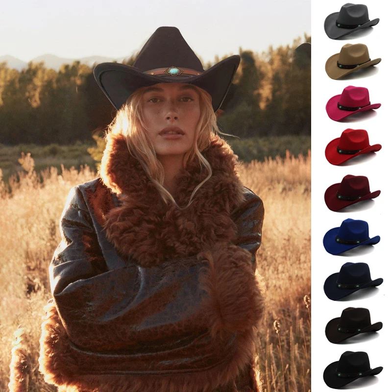 3 Sizes Parent-child Men Women Kids Children Woolen Western Cowboy Hat Wide Brim Sunhat Party Travel Outdoor Cap Classical Retro
3 Sizes Parent-child Men Women Kids Children Woolen Western Cowboy Hat Wide Brim Sunhat Party Travel Outdoor Cap Classical Retro