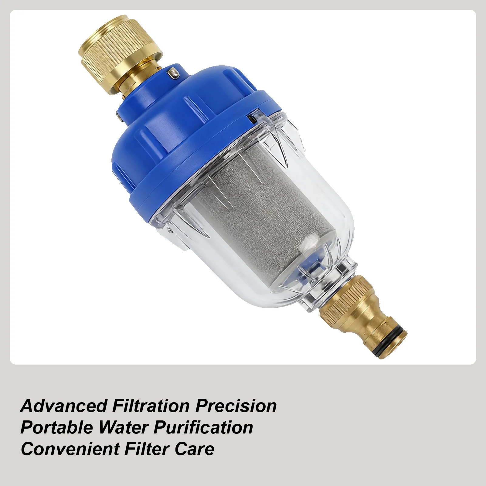 RV Filter Stainless Steel Faucet Purifier RV Modified Accessory Water Tank Filling Filter For Travel Trailer Caravan Motorhome
RV Filter Stainless Steel Faucet Purifier RV Modified Accessory Water Tank Filling Filter For Travel Trailer Caravan Motorhome