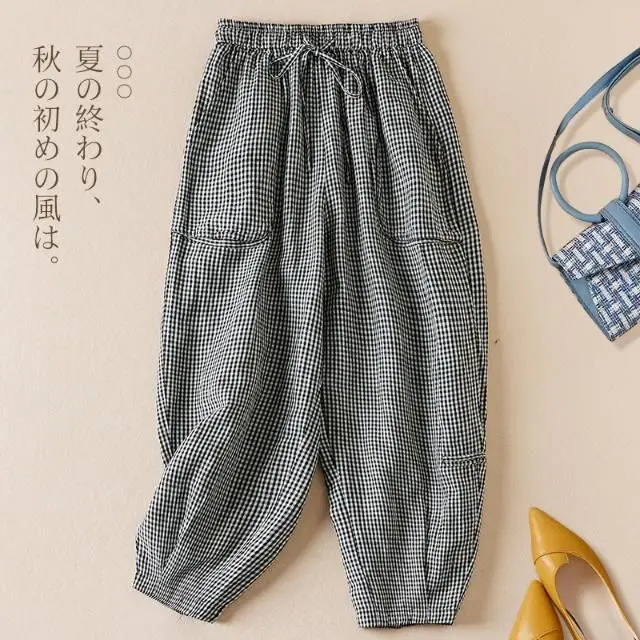 Women's Summer and Autumn Loose and Versatile Trendy Slimming Casual Checkered Large Casual Corset Feet Women's Clothing E957
Women's Summer and Autumn Loose and Versatile Trendy Slimming Casual Checkered Large Casual Corset Feet Women's Clothing E957