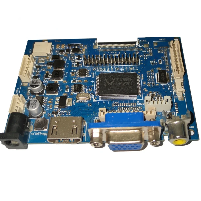 Reversing Driver Board VGA 2AV univers LCD Controller Board with Cable and Remote Control Support Wide lcd main board
Reversing Driver Board VGA 2AV univers LCD Controller Board with Cable and Remote Control Support Wide lcd main board