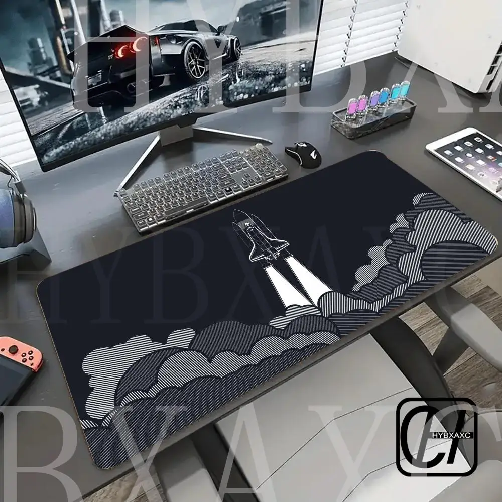 HYBXAXC Space rocket Mouse Pad Desk Mat Gaming mats rubber anti-slip Durable desk accessories Keyboard desktop pads maus pad rug
HYBXAXC Space rocket Mouse Pad Desk Mat Gaming mats rubber anti-slip Durable desk accessories Keyboard desktop pads maus pad rug