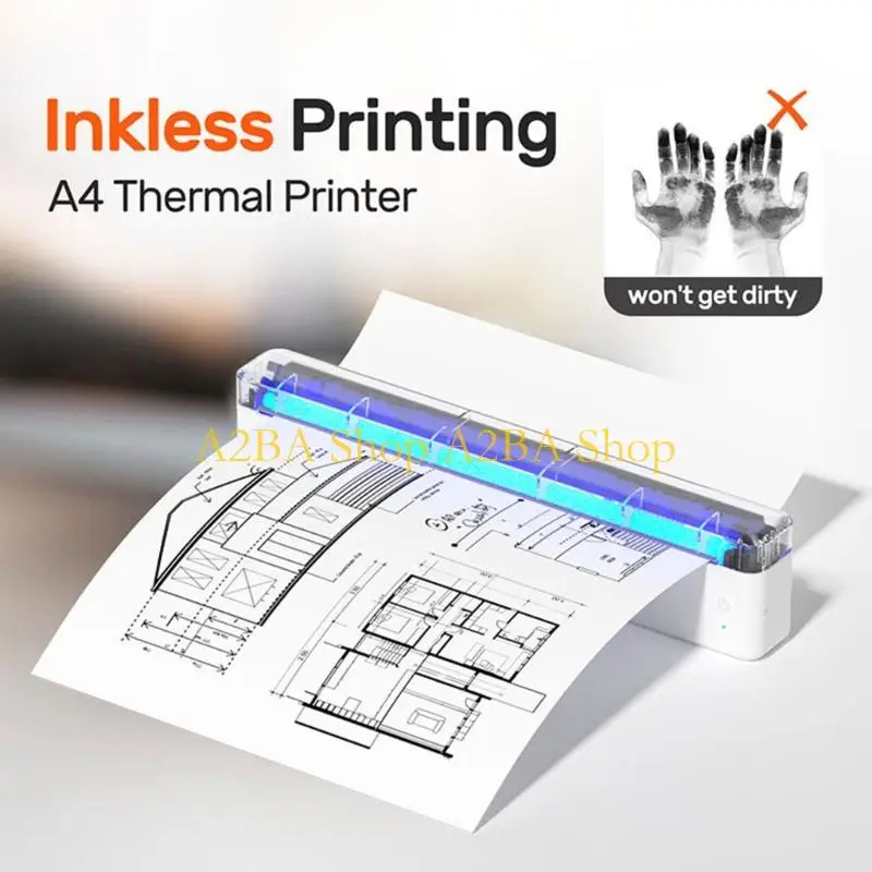 A2BA High Definition Thermals Printer Bluetooth-compatible Wireless Printer for Portable Use in Home Office School
A2BA High Definition Thermals Printer Bluetooth-compatible Wireless Printer for Portable Use in Home Office School