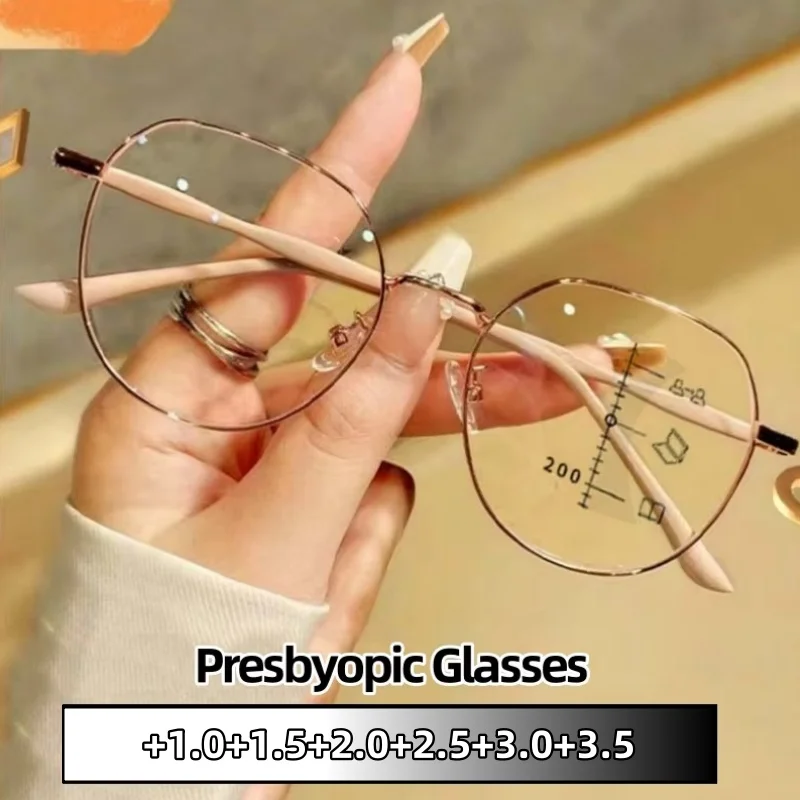 Progressive Multifocal Reading Glasses Unisex Vintage Anti Blue Light Presbyopia Eyeglasses Fashion Finished Eyewear Protect Eye
Progressive Multifocal Reading Glasses Unisex Vintage Anti Blue Light Presbyopia Eyeglasses Fashion Finished Eyewear Protect Eye