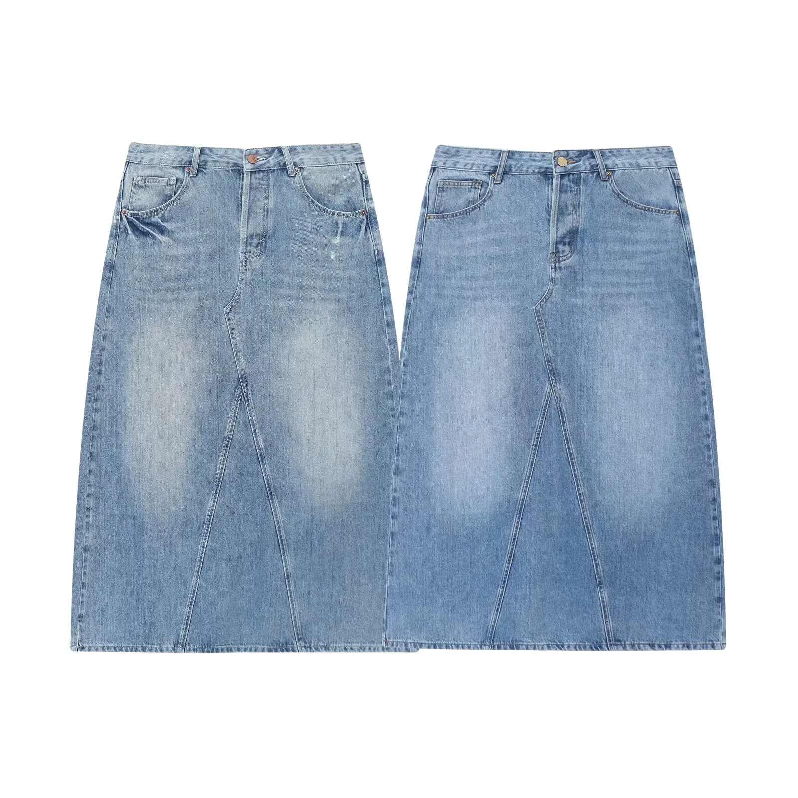 MYST&ZA Women's Summer New Collection Retro Style Simple and Fashionable A-line Medium length Cowboy Skirt Half length Skirt
MYST&ZA Women's Summer New Collection Retro Style Simple and Fashionable A-line Medium length Cowboy Skirt Half length Skirt