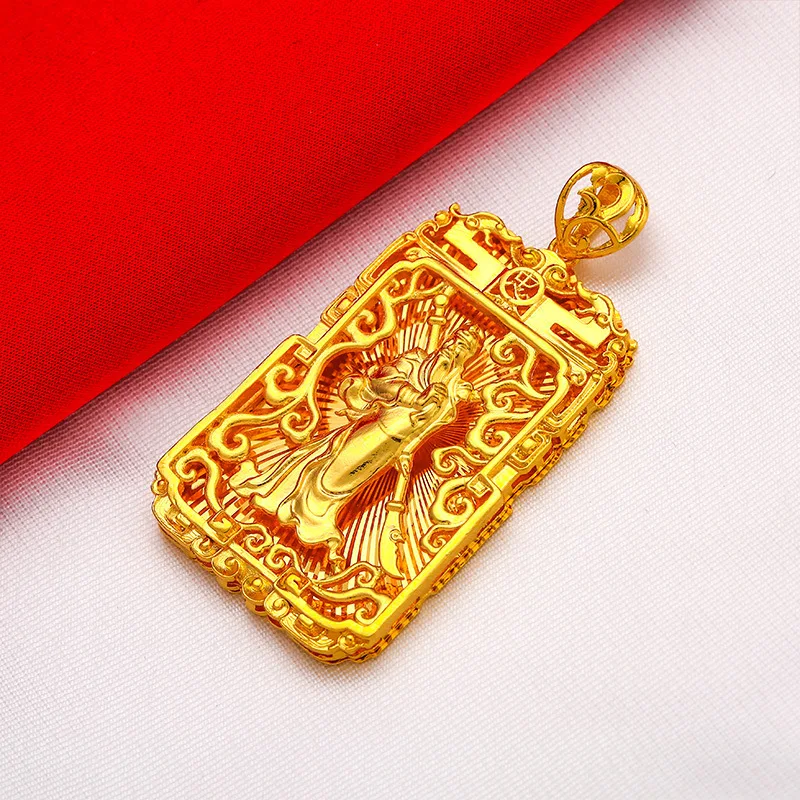 AU999 24K Gold Hollow Guan Gong Sand Gold Plaque - Wide Plaque Cloud Base + 3D Guan Gong, Snake Chain, Business Negotiation Full
AU999 24K Gold Hollow Guan Gong Sand Gold Plaque - Wide Plaque Cloud Base + 3D Guan Gong, Snake Chain, Business Negotiation Full