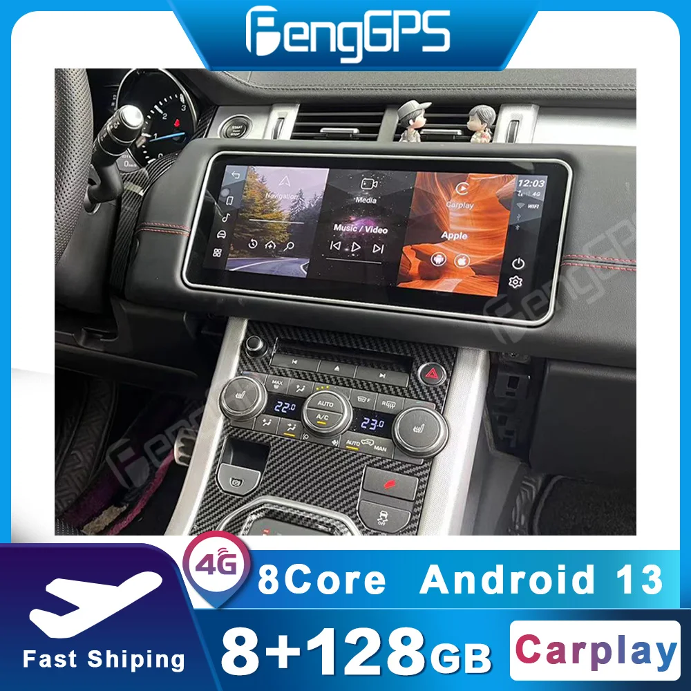 Автомобильная Мультимедийная система Carplay, автомагнитола с рамкой для сенсорного экрана 12,3 дюйма, подходит для Range Rover Evoque L538, Android 13
Автомобильная Мультимедийная система Carplay, автомагнитола с рамкой для сенсорного экрана 12,3 дюйма, подходит для Range Rover Evoque L538, Android 13