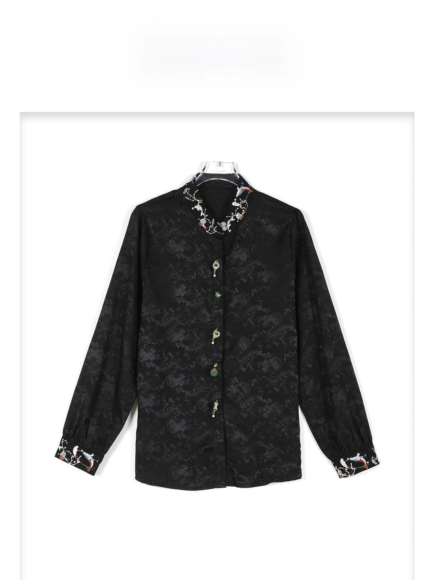 eila Chinese Sle Embroidered Heavy Work Long Sve irt Versatile Simple Match Autumn 2025 Faion Women's Polyester Fiber
eila Chinese Sle Embroidered Heavy Work Long Sve irt Versatile Simple Match Autumn 2025 Faion Women's Polyester Fiber