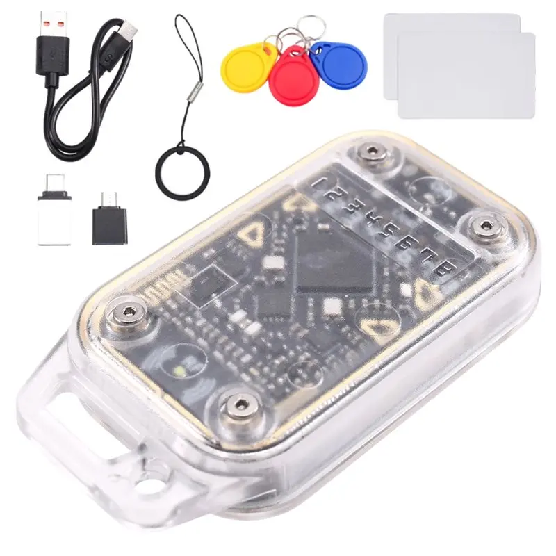 FULL-Chameleon V3.0 RFID Smart Chip Reader Emulator 125K 13.56Mhz ID IC Tag Copyer Read Writer +3XUID Keychain/2XCUID Card
FULL-Chameleon V3.0 RFID Smart Chip Reader Emulator 125K 13.56Mhz ID IC Tag Copyer Read Writer +3XUID Keychain/2XCUID Card