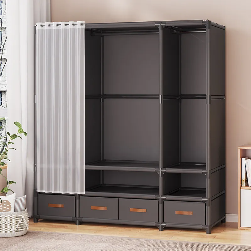 Minimalist Nordic Wardrobe Modern Storage Modular Small Clothes Cupboard Wardrobe Simple Display Guarda Roupa Home Furniture
Minimalist Nordic Wardrobe Modern Storage Modular Small Clothes Cupboard Wardrobe Simple Display Guarda Roupa Home Furniture