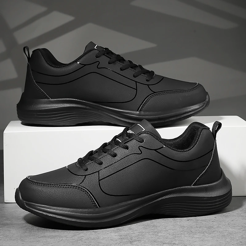 Men Sports Shoes New Leather Lightweight Fashion Lace Up Running Shoes Soft Outdoor Jogging Shoes for Man Large Size
Men Sports Shoes New Leather Lightweight Fashion Lace Up Running Shoes Soft Outdoor Jogging Shoes for Man Large Size