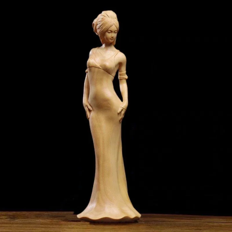 Huangyang Wood High-end Beauty Art Handicraft classical Figure Tabletop solid Wood Carving Living Room bedroom study Decoration
Huangyang Wood High-end Beauty Art Handicraft classical Figure Tabletop solid Wood Carving Living Room bedroom study Decoration