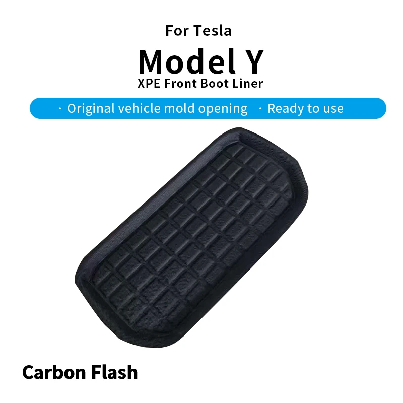 Suitable for Tesla 2021-2024 Model Y front spare box pad XPE material
Suitable for Tesla 2021-2024 Model Y front spare box pad XPE material