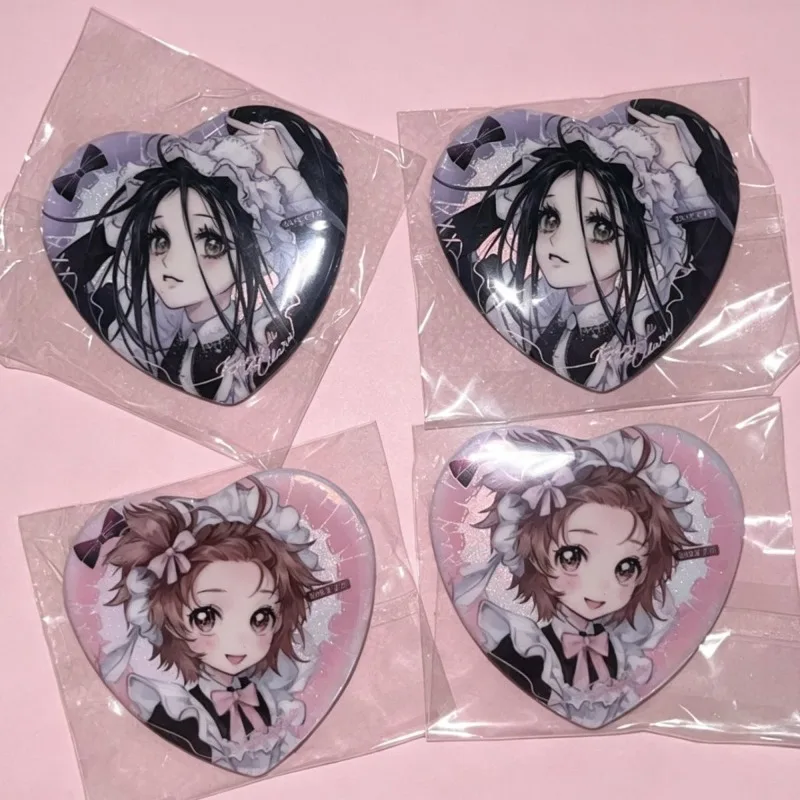 5*5cm Maids outfit Heart badge Glossy Special shape Bow cute pink pin Shiny Elegant ita bag Decoration Collection Toys Gifts
5*5cm Maids outfit Heart badge Glossy Special shape Bow cute pink pin Shiny Elegant ita bag Decoration Collection Toys Gifts