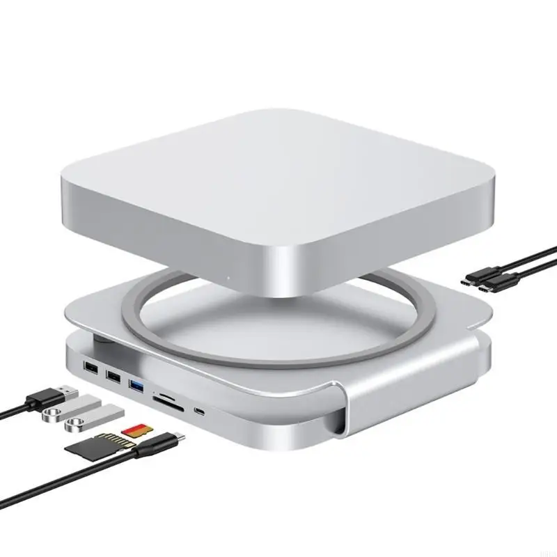 Aluminum Stand USB C Hub M.2 SSD Enclosure for Mini 2024 Type C Docking Station SSD Case Card Reader SSD Expansion
Aluminum Stand USB C Hub M.2 SSD Enclosure for Mini 2024 Type C Docking Station SSD Case Card Reader SSD Expansion