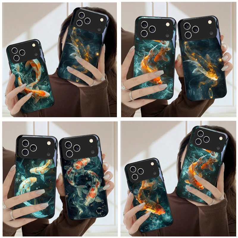 Two Fish Playing in Water For iPhone 17 Pro Max 16E 15 Plus 14 Pro 13 12mini 11 Air XS Max 5 6 7 8Plus SE Black Glass Phone Case
Two Fish Playing in Water For iPhone 17 Pro Max 16E 15 Plus 14 Pro 13 12mini 11 Air XS Max 5 6 7 8Plus SE Black Glass Phone Case