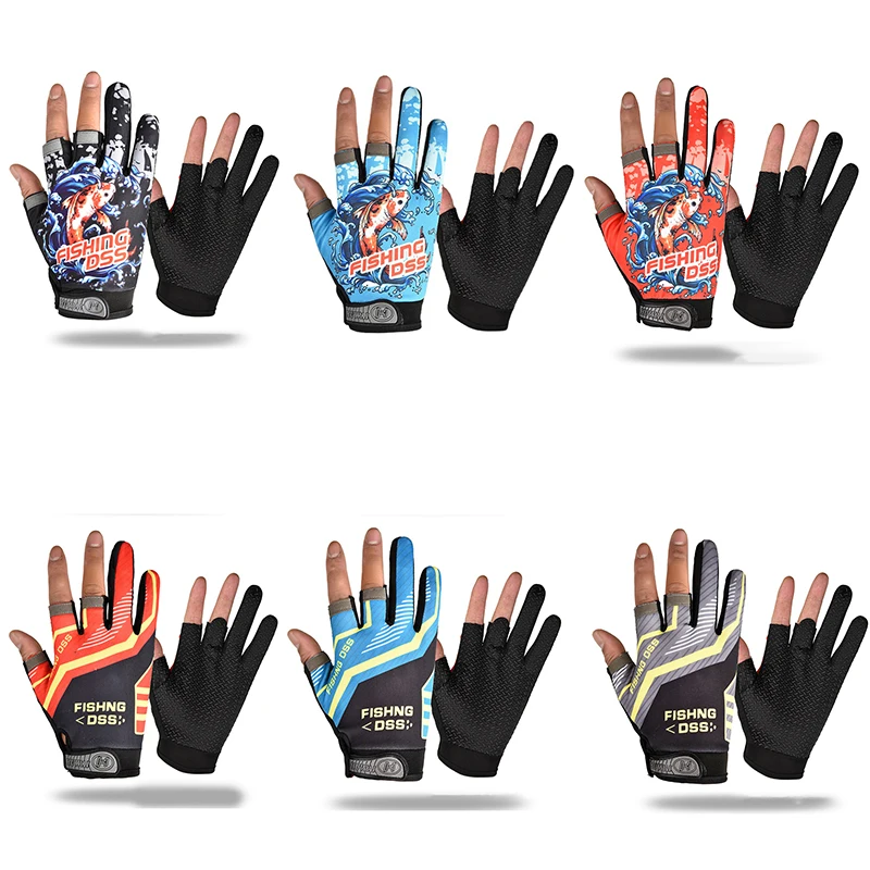 Fishing Gloves Breathable Three Fingers Elastic Summer Sunscreen Fishing Apparel Sports Anti-slip Cycling Gloves
Fishing Gloves Breathable Three Fingers Elastic Summer Sunscreen Fishing Apparel Sports Anti-slip Cycling Gloves