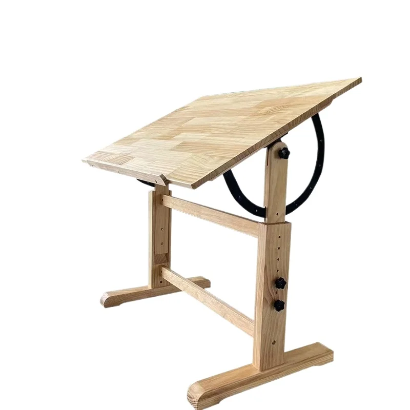Solid wood student painting table, sketching table, work desk, writing desk, adjustable angle lifting table
Solid wood student painting table, sketching table, work desk, writing desk, adjustable angle lifting table