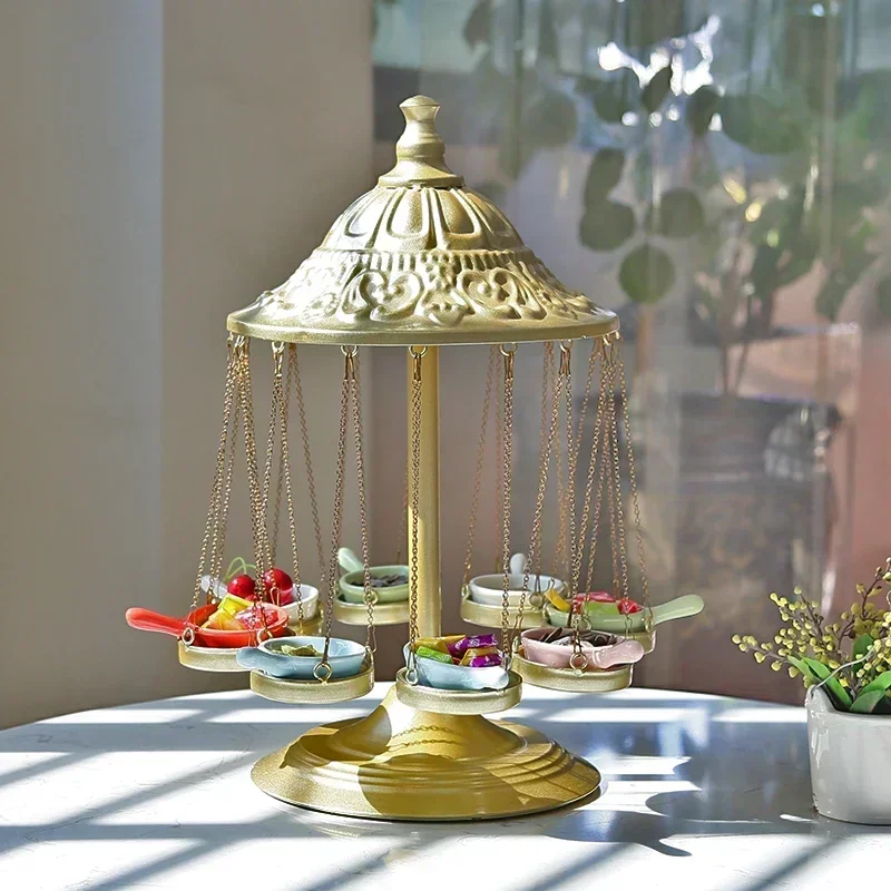 Durable and sturdy Creative custom wrought iron tableware carousel dessert cake stand western restaurant DIY table display stand
Durable and sturdy Creative custom wrought iron tableware carousel dessert cake stand western restaurant DIY table display stand