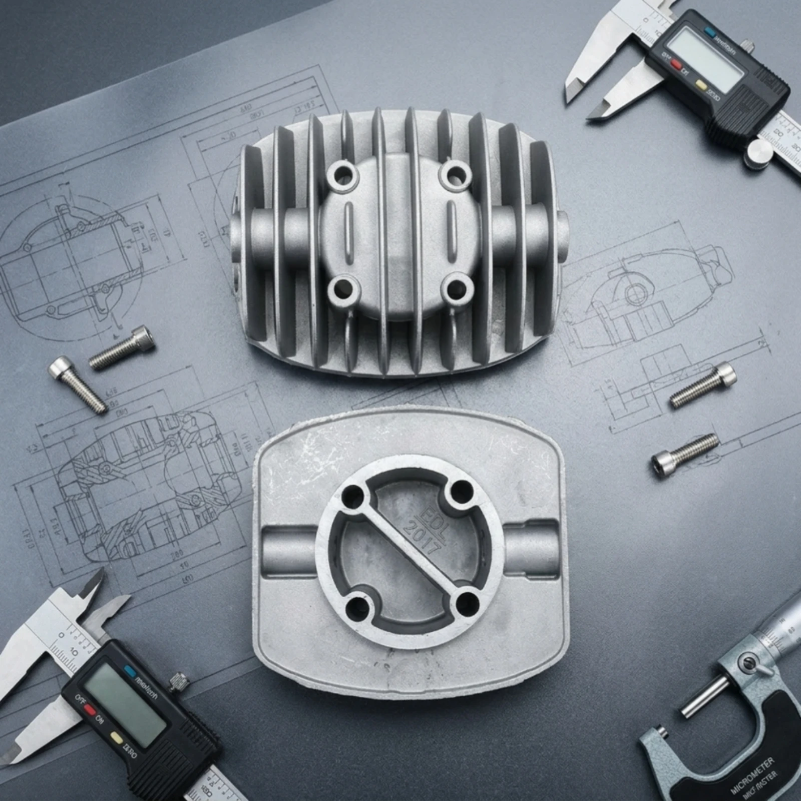 Air Compressor Cylinder Head Metal Body Reciprocating Compressor Head Valve Plate Gasket Cooling Fins Mechanical Components
Air Compressor Cylinder Head Metal Body Reciprocating Compressor Head Valve Plate Gasket Cooling Fins Mechanical Components