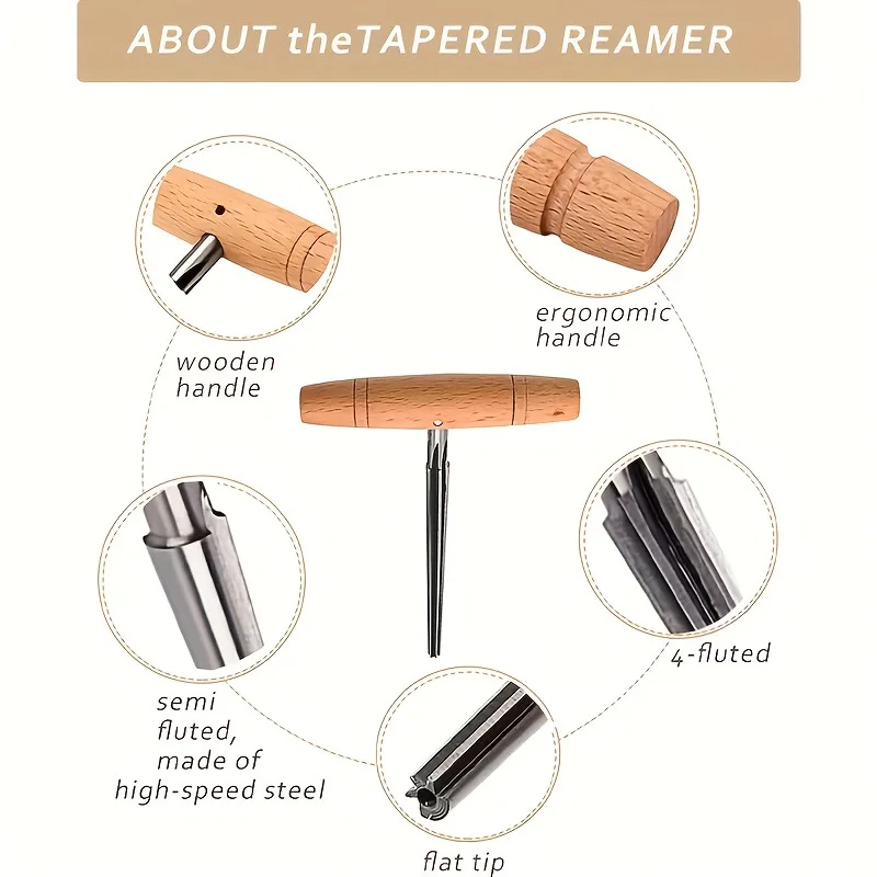 3/4-4/4 Violin Peg Shaper and Reamer, 1:26 Taper Horizontal Peg Winder, Violin String Peg Tool
3/4-4/4 Violin Peg Shaper and Reamer, 1:26 Taper Horizontal Peg Winder, Violin String Peg Tool