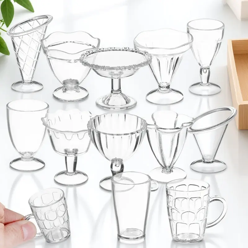 12Pcs Mini Dollhouse Cups Lightweight Transparent Mini Coffee Cups Assorted Small Tableware Miniature Pretend Kitchen Props
12Pcs Mini Dollhouse Cups Lightweight Transparent Mini Coffee Cups Assorted Small Tableware Miniature Pretend Kitchen Props