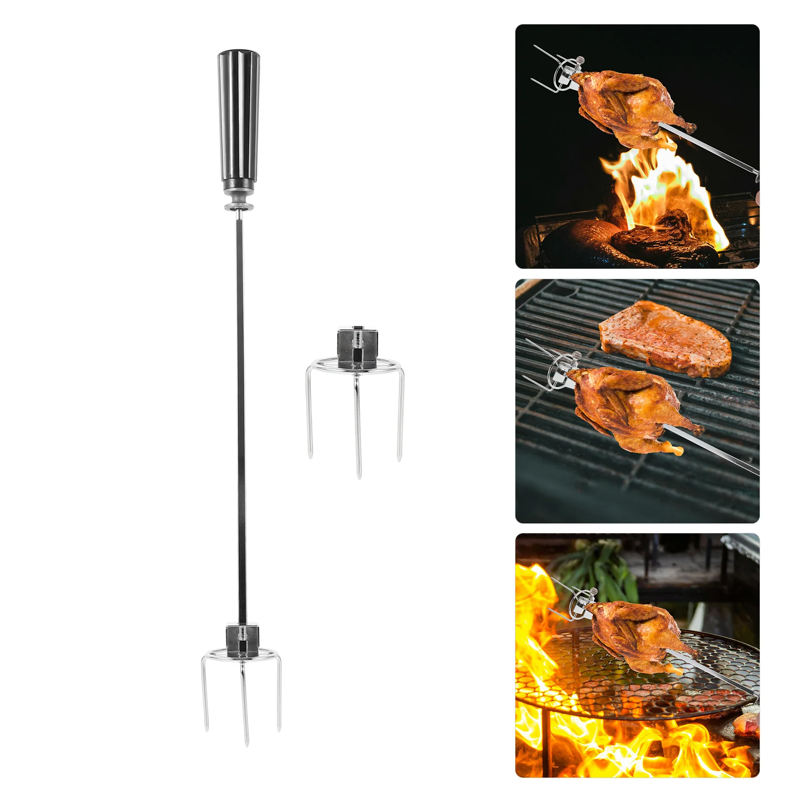 1 set 1 Set Of Stainless Steel Roast Chicken Forks For Air Fryer Oven Bbq Grill Rotisserie Meat Fish Cooking Kitchen Gadget Tool
1 set 1 Set Of Stainless Steel Roast Chicken Forks For Air Fryer Oven Bbq Grill Rotisserie Meat Fish Cooking Kitchen Gadget Tool