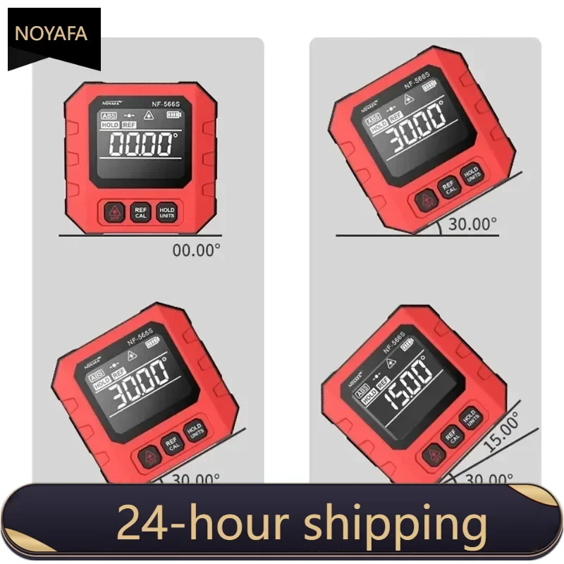 Noyafa Digital Inclinometer NF-566S Angle Protractor Mini Magnetic Spirit Level Precision Measurement Angle Gauge with Backlight
Noyafa Digital Inclinometer NF-566S Angle Protractor Mini Magnetic Spirit Level Precision Measurement Angle Gauge with Backlight