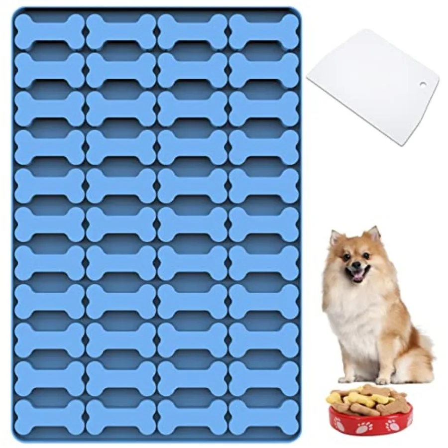 Dog Silicone Molds, 44 Cavities Small Dog Shaped Pet Treat Mold for Baking and Freezing Dog Food/Snacks/Biscuits/Candy/Chocolat
Dog Silicone Molds, 44 Cavities Small Dog Shaped Pet Treat Mold for Baking and Freezing Dog Food/Snacks/Biscuits/Candy/Chocolat