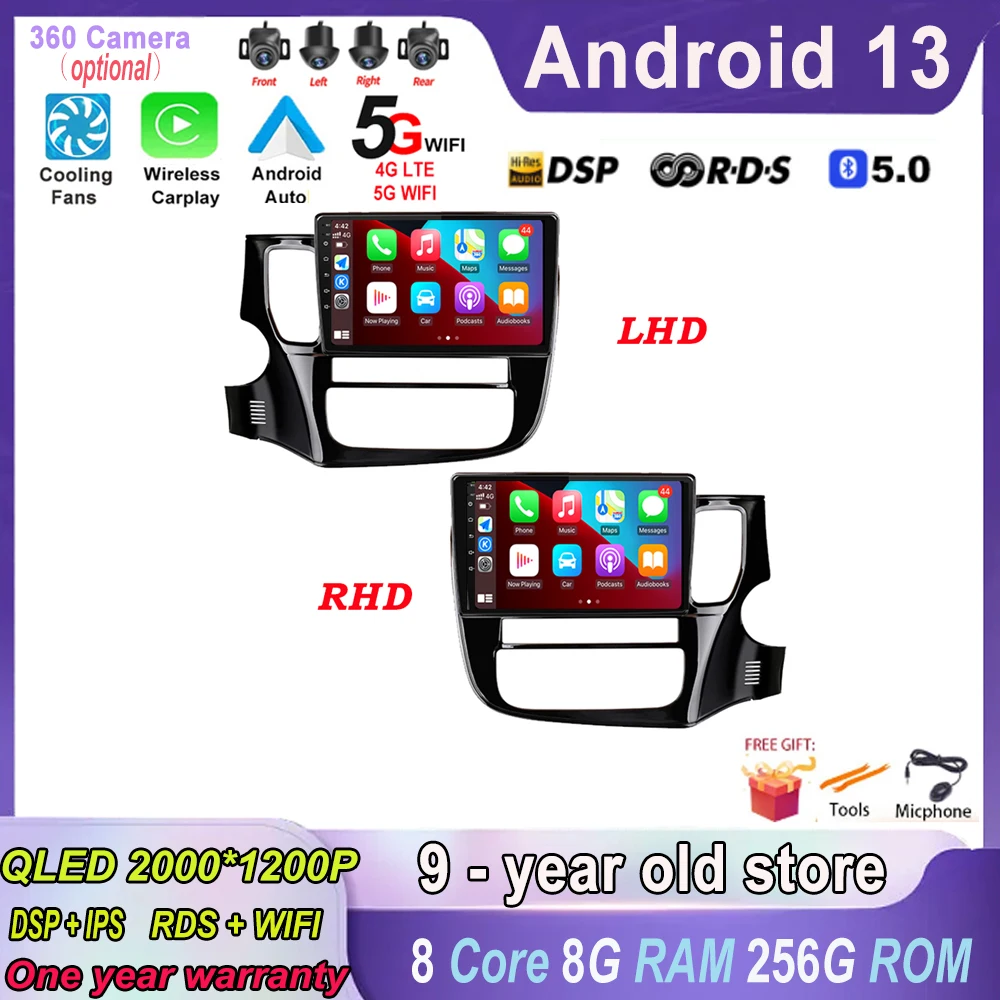 Car Radio Multimedia Carplay Android 13 Plus for Mitsubishi Outlander 3 GF0W GG0W 2012 - 2018 Video Player GPS Navigation
Car Radio Multimedia Carplay Android 13 Plus for Mitsubishi Outlander 3 GF0W GG0W 2012 - 2018 Video Player GPS Navigation