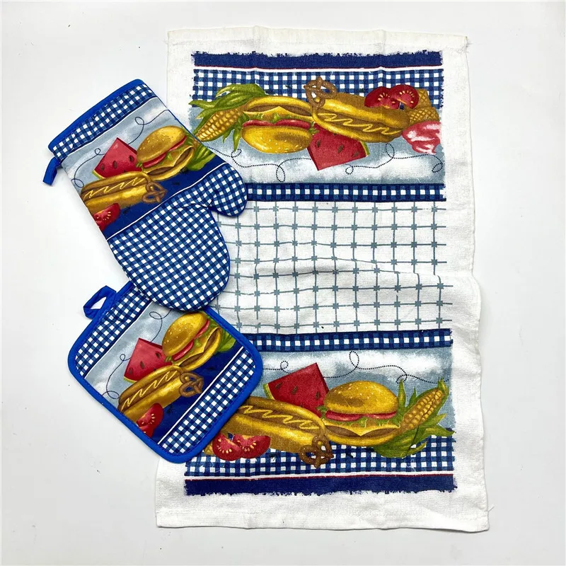 3 Pcs/Set Vintage Colorful Printed Cotton Microwave Oven Glove + Insulation Pad + Tea Towel Kitchen Tools
3 Pcs/Set Vintage Colorful Printed Cotton Microwave Oven Glove + Insulation Pad + Tea Towel Kitchen Tools