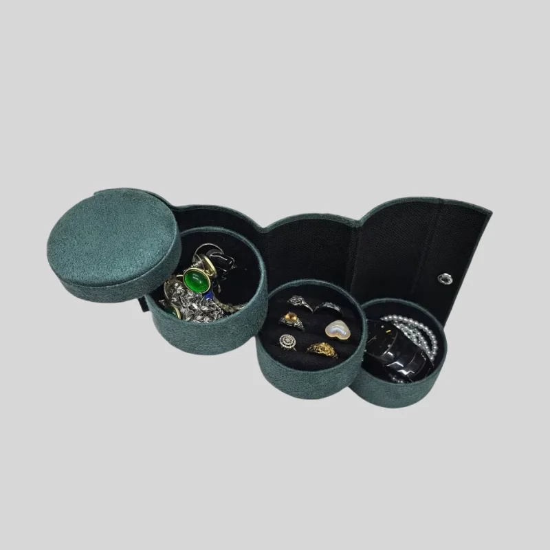 Small Portable Cylindrical Jewelry Storage Boxes Dust-proof Jewellery Organizers Case Solid Color Three Layer Accessories Box
Small Portable Cylindrical Jewelry Storage Boxes Dust-proof Jewellery Organizers Case Solid Color Three Layer Accessories Box