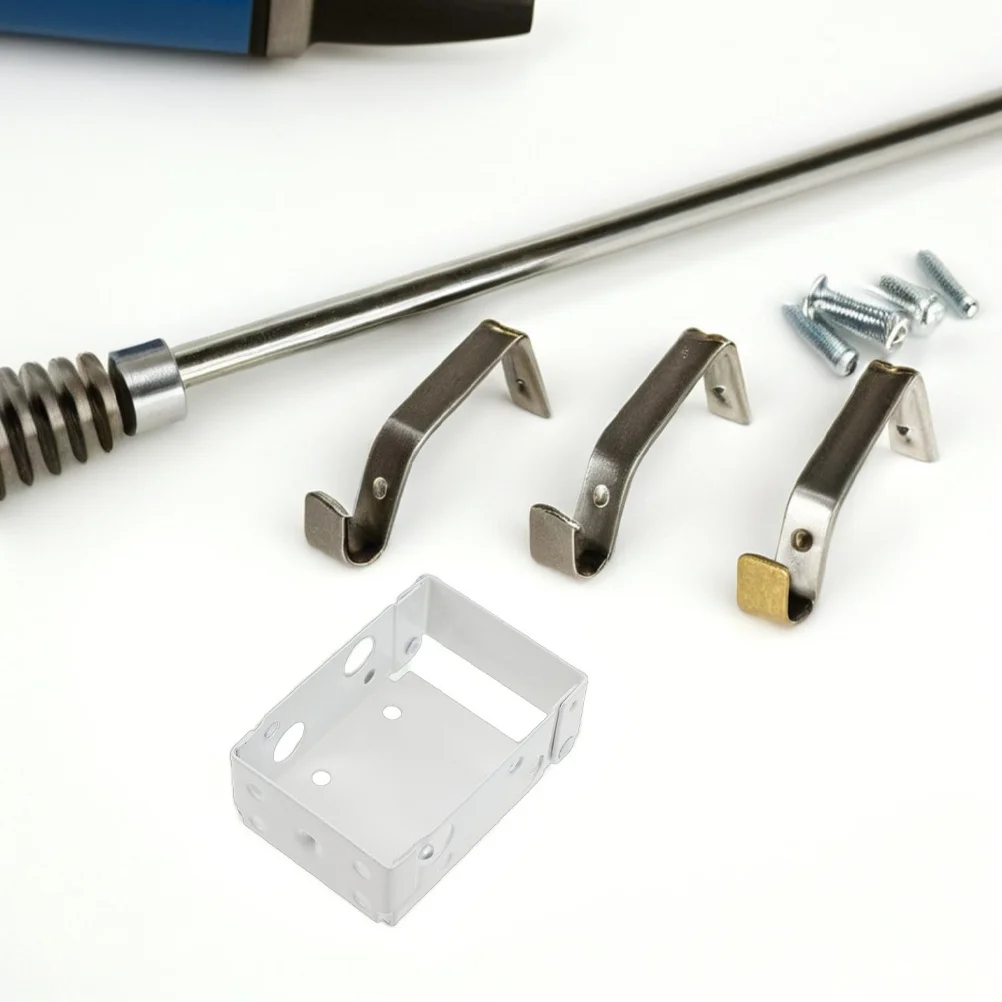 8Pcs Curtain Installation Brackets White Metal Box Mounting Window Blind Headrail Holder for Horizontal Vertical Low Profile
8Pcs Curtain Installation Brackets White Metal Box Mounting Window Blind Headrail Holder for Horizontal Vertical Low Profile