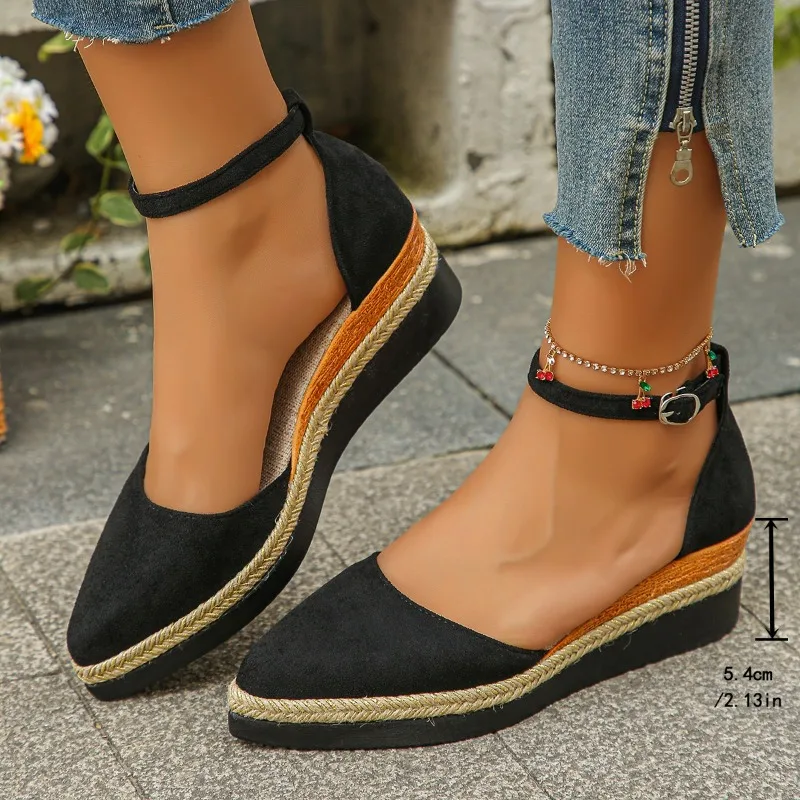 2025 Women's Shoes Closed Toe Women's Sandals Hot Sale New Round Toe Casual Sandals Women High Quality Solid Wedge Single Shoes
2025 Women's Shoes Closed Toe Women's Sandals Hot Sale New Round Toe Casual Sandals Women High Quality Solid Wedge Single Shoes