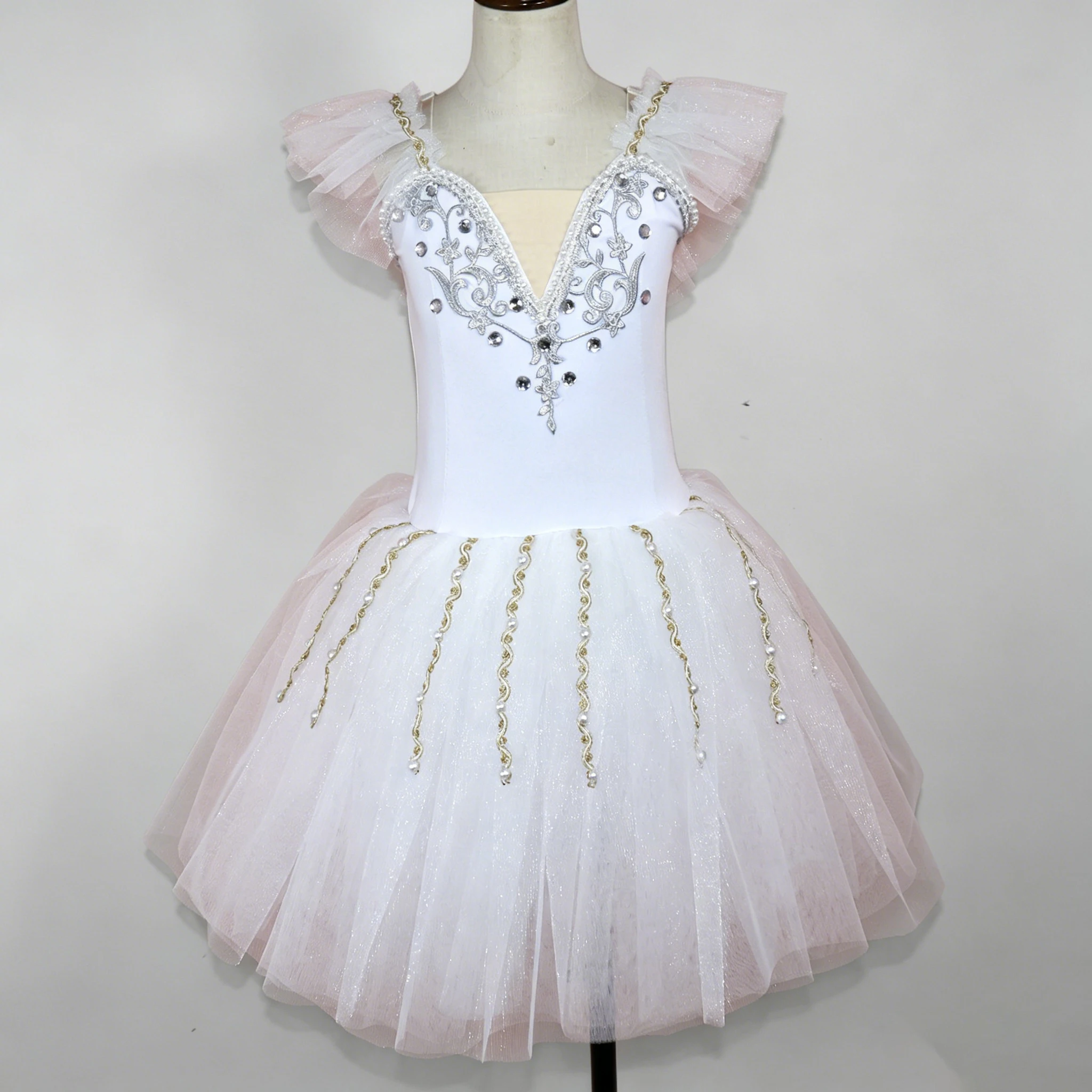Professional Romantic Tutu Ballet Dress Slip Embroidery Diamond Splice Ballerina Party Dress Children Girl Ballet Dance Costumes
Professional Romantic Tutu Ballet Dress Slip Embroidery Diamond Splice Ballerina Party Dress Children Girl Ballet Dance Costumes