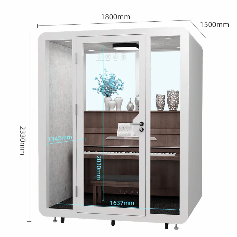 Hooqu Movable Soundproof Cabin Assembled Mute Musical Instrument Practice Room Learning Room Multi-person Music Cabin
Hooqu Movable Soundproof Cabin Assembled Mute Musical Instrument Practice Room Learning Room Multi-person Music Cabin