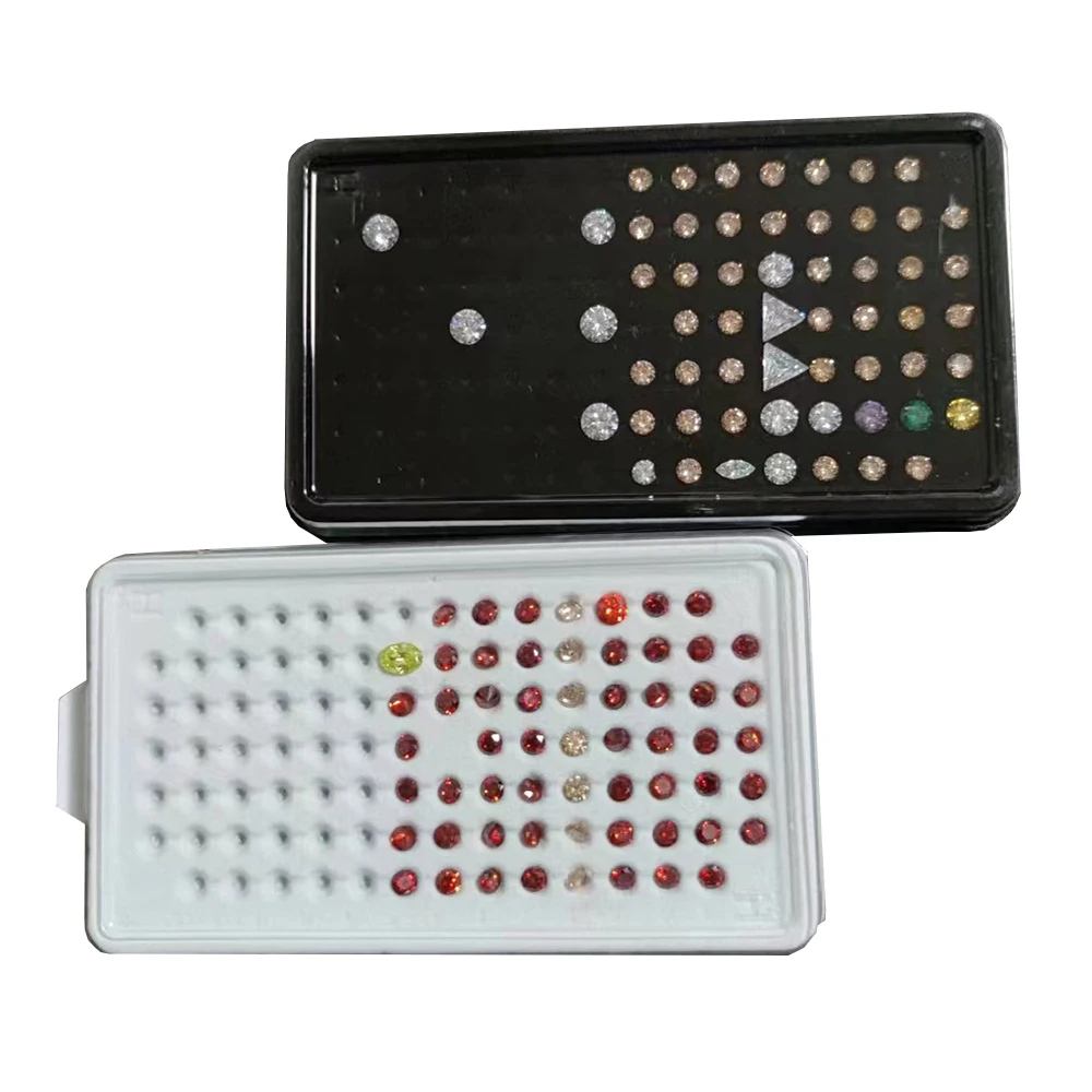 Simple Style 100 Grid Diamond Storage Box Gemstone Jewelry Display Case Store Bare Stone Packaging Holder Tray White Black 10Pcs
Simple Style 100 Grid Diamond Storage Box Gemstone Jewelry Display Case Store Bare Stone Packaging Holder Tray White Black 10Pcs