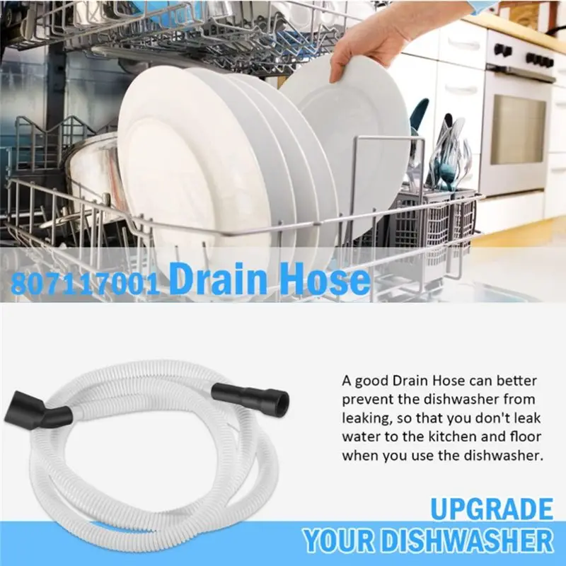 A24F-807117001 Dishwasher Drain Hose For Frigidaire And Electrolux Dishwashers Replaces AP5806794 PS9494138 154369601
A24F-807117001 Dishwasher Drain Hose For Frigidaire And Electrolux Dishwashers Replaces AP5806794 PS9494138 154369601