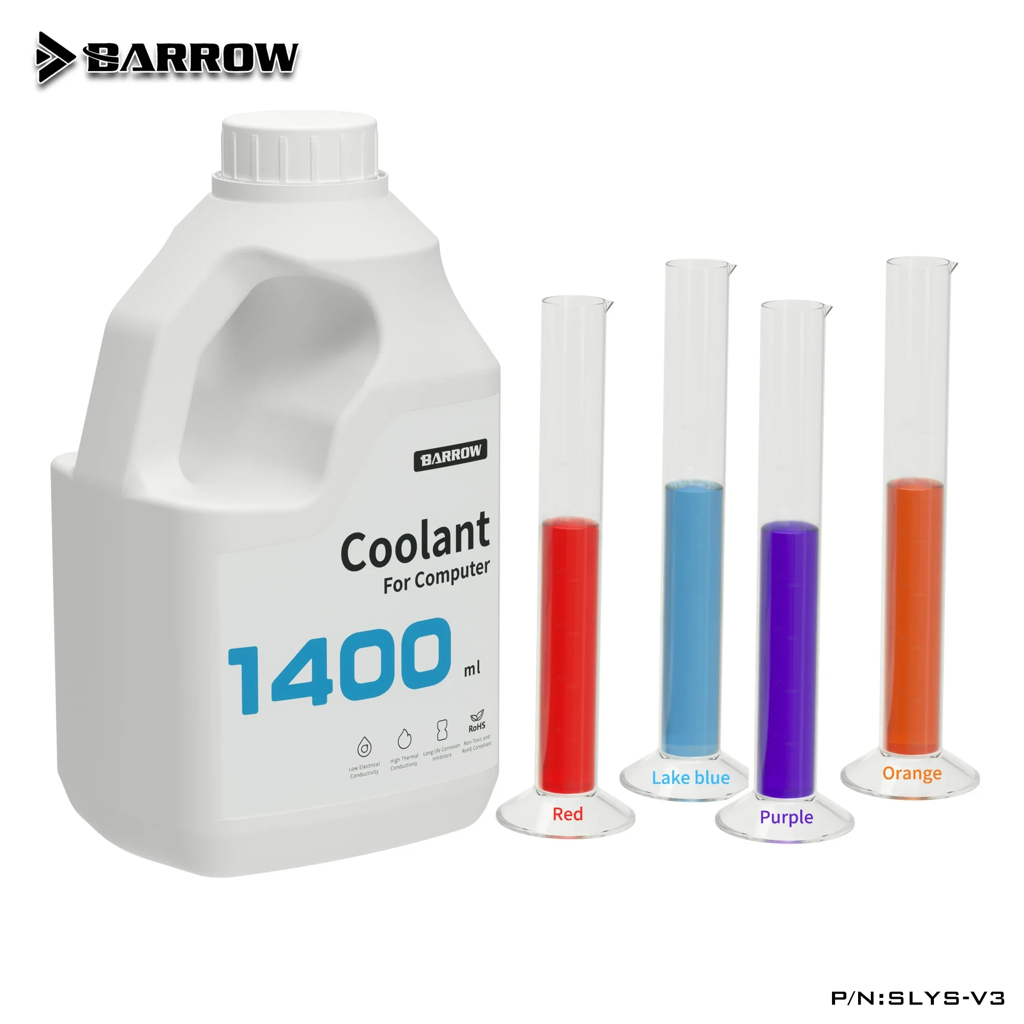 Barrow 1400ML PC Computer Water Cooling Liquid Anti-corrosion Deionized Thermal Fluid System Special Water Coolant
Barrow 1400ML PC Computer Water Cooling Liquid Anti-corrosion Deionized Thermal Fluid System Special Water Coolant