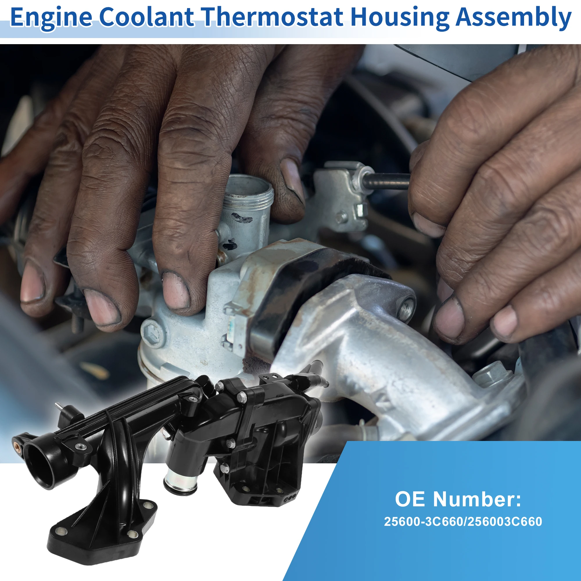 UXCELL Engine Coolant Thermostat Housing Assembly No.256003C660 for Hyundai for Genesis
UXCELL Engine Coolant Thermostat Housing Assembly No.256003C660 for Hyundai for Genesis