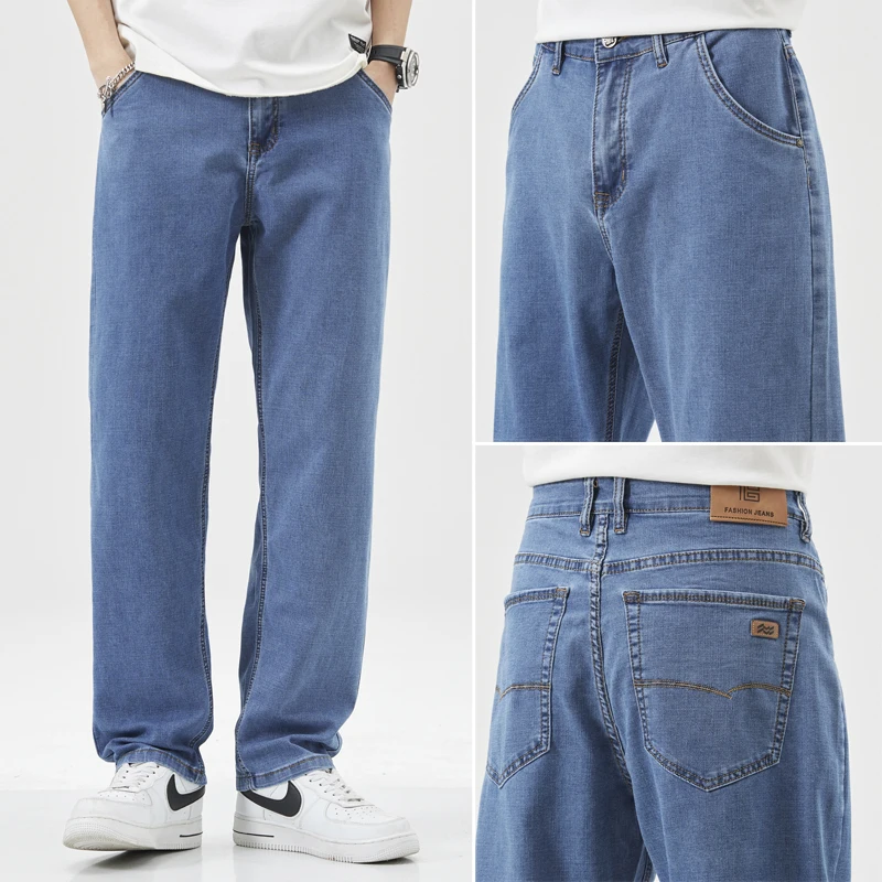 2025 Summer New Lightweight Stretchy Loose Fit Casual Denim Pants Youth Trendy Fashion Comfortable Minimalist Style Daily Wear
2025 Summer New Lightweight Stretchy Loose Fit Casual Denim Pants Youth Trendy Fashion Comfortable Minimalist Style Daily Wear