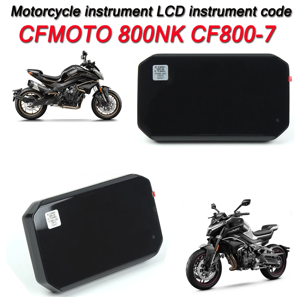 Motorcycle original 800-NK instrument code table odometer speedometer LCD display screen Fit For CFMOTO CF800-7 NK800 800NK
Motorcycle original 800-NK instrument code table odometer speedometer LCD display screen Fit For CFMOTO CF800-7 NK800 800NK