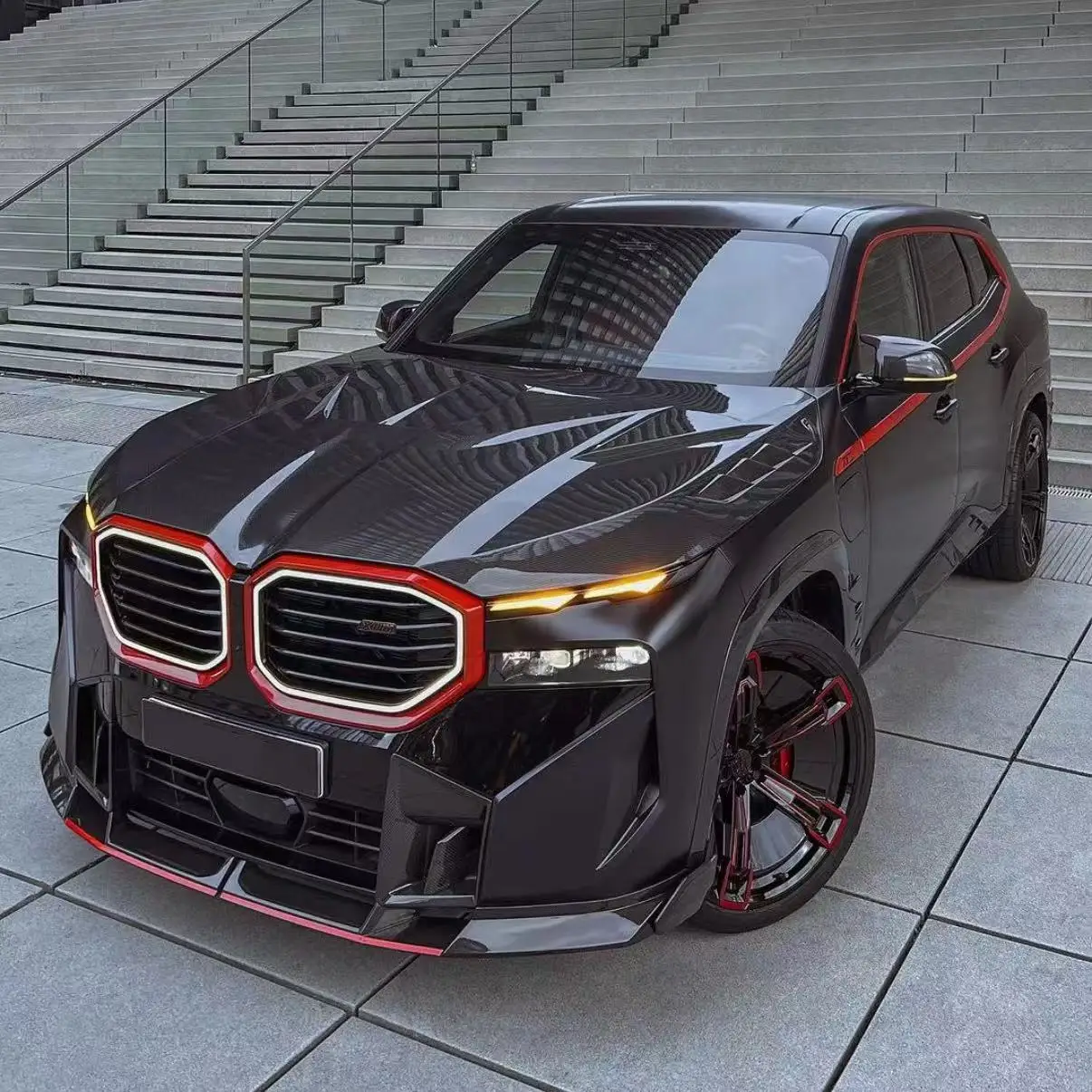 Suitable for the new B MW XM modified LD dry carbon fiber small surround kit front lip rear lip side skirt cover
Suitable for the new B MW XM modified LD dry carbon fiber small surround kit front lip rear lip side skirt cover
